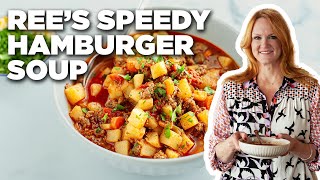 Ree Drummonds Speedy Hamburger Soup  The Pioneer Woman  Food Network [upl. by Evilc22]