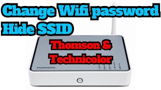 change WiFi name and password  Thomson and Technicolor DSL Modem Router [upl. by Annwahs735]