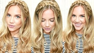 Summer Hair  Milkmaid Braids [upl. by Rocker]