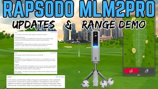 Rapsodo MLM 2 PRO UPDATES amp Range Demo [upl. by Roche]