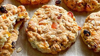 Oatmeal Raisin Cookies Recipe  Easy amp Healthy  Oatmeal Dried Fruit Cookies [upl. by Borchert956]