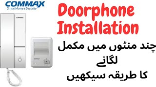 how to install Commax Doorphone How to install commax audio doorphone doorphone commax [upl. by Erdrich223]