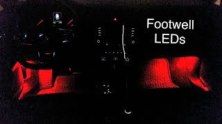 DeAutoLED Footwell Lights Install MK7 GTI [upl. by Trev]