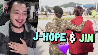 BANGTAN BOMB jhope Reunites with Jin at the Discharge Ceremony  Reaction [upl. by Nosyd]