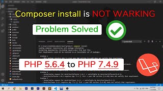 Laravel Composer Install Is Not Working  ERROR SOLVED [upl. by Clarence]