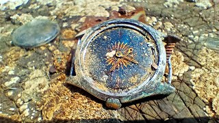 Old watch restoration in 8 minutes [upl. by Eimmij933]