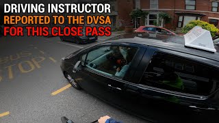 Driving Instructor Reported To The DVSA For A Close Pass [upl. by Estevan]