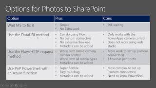 How to Save Photos from PowerApps to SharePoint via Flow [upl. by Scammon]