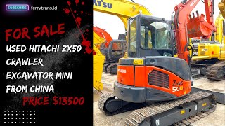 Used Hitachi Zx50 Crawler Excavator Mini For Sale In China [upl. by Emmery]