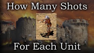 Crossbowmen  How Many Shots for Each Unit  Stronghold Crusader [upl. by Donnelly]