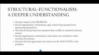 Introducing Structural Functionalism [upl. by Ailito233]