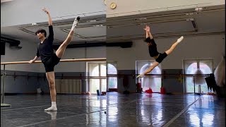 【バレエ自主練】筋肉痛😭でも頑張んなきゃ【＋お料理コーナー】Ballet dancer barre training Croatia [upl. by Zadoc]