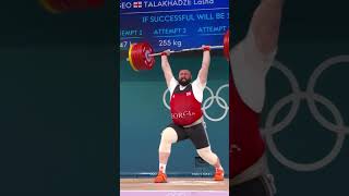 Lasha Talakhadze Olimpiyat Şampiyonu 🥇🥇🥇 Silkme 255 kg [upl. by Coulter]