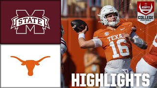 Mississippi State Bulldogs vs Texas Longhorns  Full Game Highlights  ESPN College Football [upl. by Rickert]