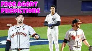 2025 MLB Free Agent Predictions [upl. by Amsab]