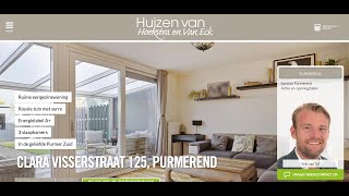 Te koop Clara Visserstraat 125 Purmerend  Hoekstra en van Eck Makelaars  Méér Makelaar [upl. by Nylasej760]