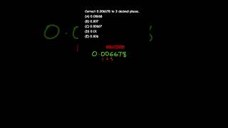 DECIMALS  Correct to 3 decimal places [upl. by Ssew]