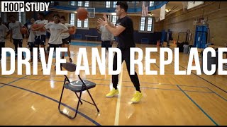 Drive and Replace drill with DJ Sackmann  HoopStudy Basketball [upl. by Gona50]