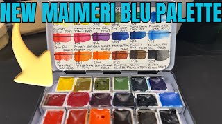 Painting With My New Palette  First Impressions of MaimeriBlu [upl. by Ogdan]