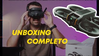 Conhecendo meu novo drone FPV  UNBOXING completo do DJI AVATA 2 Fly More Combo [upl. by Enomsed]