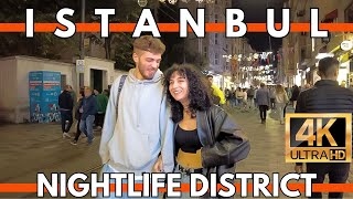 ISTANBUL NIGHTLIFE DISTRICT TURKEY 2023  4K UHD 60FPS [upl. by Glen65]