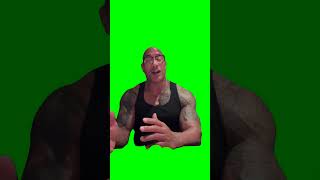 Dwayne Speaking Nonsense meme green screen [upl. by Ahsekal]