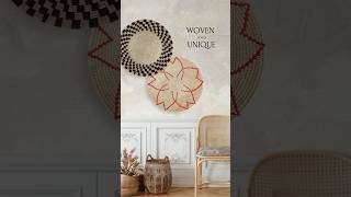 Woven artistic unique handmade beautiful wall baskets [upl. by Primaveras]