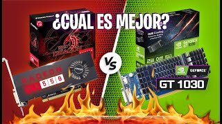 GT 1030 2GB Gddr5 64 Bits Vs Rx 550 2GB Gddr5 64 Bits CUAL ES MEJOR [upl. by Ennairak]