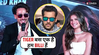 Tiger Shroffs EPIC reaction on releasing film on Salman Khans EID slot  Heropanti 2 Song Launch [upl. by Anrol]