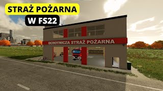 Remiza i wóz strażacki w FS22  Testuję mody Oglądaj do końca [upl. by Shalom]