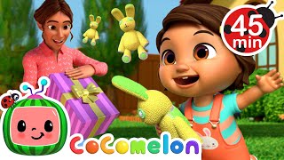 Ninas Toy Bunny Play Surprise  More Ninas Familia  CoComelon Nursery Rhymes amp Kids Songs [upl. by Leilah199]