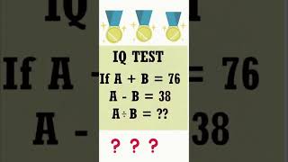 🧠 IQ Challenge Test 1 iqtest iq iqoption braintest braingames braingame mathematics logic [upl. by Abbie]