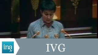 Débat pour le remboursement de lIVG à lAssemblée Nationale  Archive INA [upl. by Annaerda503]