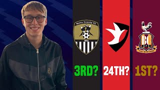 Asking LEAGUE TWO FANS FOR THEIR 202425 PREDICTIONS [upl. by Caine]