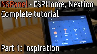 Sonoff NSPanel ESPHome Custom UI MQTT control HOWTO Part 1 Inspiration [upl. by Notsgnal]