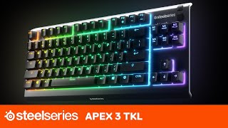 Worlds First WaterResistant TKL Keyboard SteelSeries Apex 3 TKL [upl. by Hemminger]