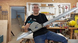 18v Makita Track Saw Unboxing Review Pros amp Cons woodworking video review [upl. by Nylyaj826]