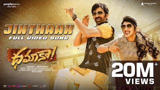 Jinthaak Full Video Song  Dhamaka Movie  Ravi Teja  Sreeleela  Trinadha Rao  Bheems Ceciroleo [upl. by Nodaj]