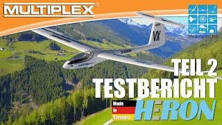 HERON von MULTIPLEX Modellsport Video Testbericht  Teil 2 Flugbericht am Hang [upl. by Collis]