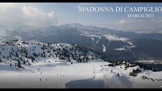 Madonna Di Campiglio  Folgarida  Marilleva  Pinzolo Boarding  Skiing March 2023 [upl. by Rowan282]