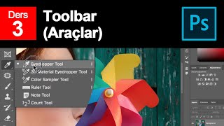 3 Photoshop Toolbar  Araç Çubuğu 311 [upl. by Cadmar663]