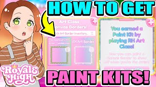 HOW TO GET PAINT KITS IN THE ART CLASS IN ROYALE HIGH Custom Art Frames 🏰 Royale High [upl. by Cammi220]