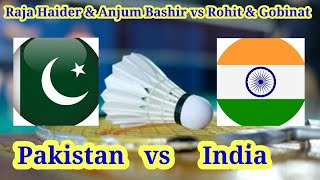 Raja Haider  Anjum bashir vs Rohit amp Gobinat indian player held in Saudi Arabia badminton [upl. by Mirielle]