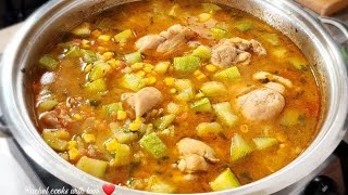 Classic Calabacitas Con Pollo y Elote  Chicken and Squash with Corn ❤️ Step by Step [upl. by Ducan36]