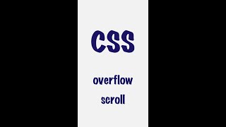 48 overflow scroll  CSS  Frontend shorts [upl. by Lsil]