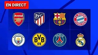 Tirage au sort des quarts de final de la ligue des champions [upl. by Aciram]