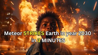 AI PREDICTS  What if a meteor strikes earth in under 3 minutes 4K [upl. by Nahc]