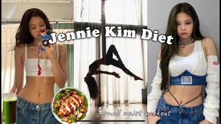 eating and working out like a KPOP IDOL for a day BLACKPINK Jennie Diet [upl. by Lezti48]