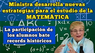 Participación de los escolares en matemática bate records [upl. by Goldarina479]