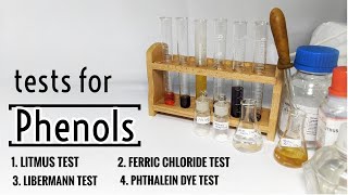 Tests for Identification of Phenols  Organic Qualitative Analysis [upl. by Atsahc]